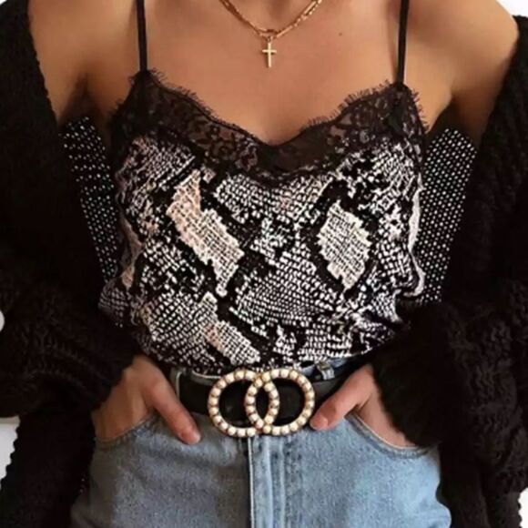 NEW! Pearl Double O-Ring Vegan Leather Belt - Picture 6 of 9